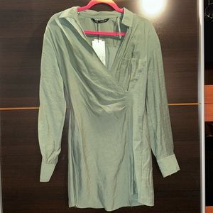 Zara Olive Green Dress
